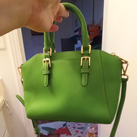 Michael Kors Lime Green Satchel  Crossbody - Picture 5 of 11